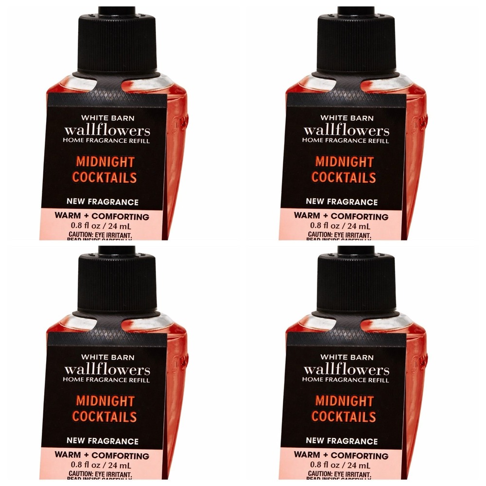 Bath & Body Works Wallflowers Midnight Cocktails Refill Lot of 4 Discontinued